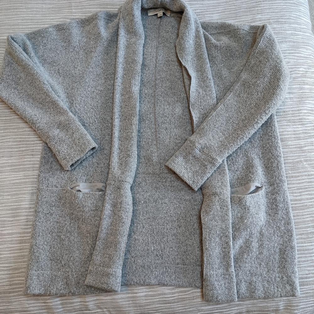 Loft gray cardigan